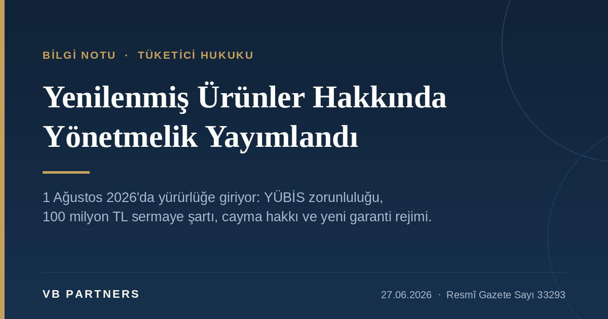 Yenilenmiş Ürün Piyasasında Yeni Dönem